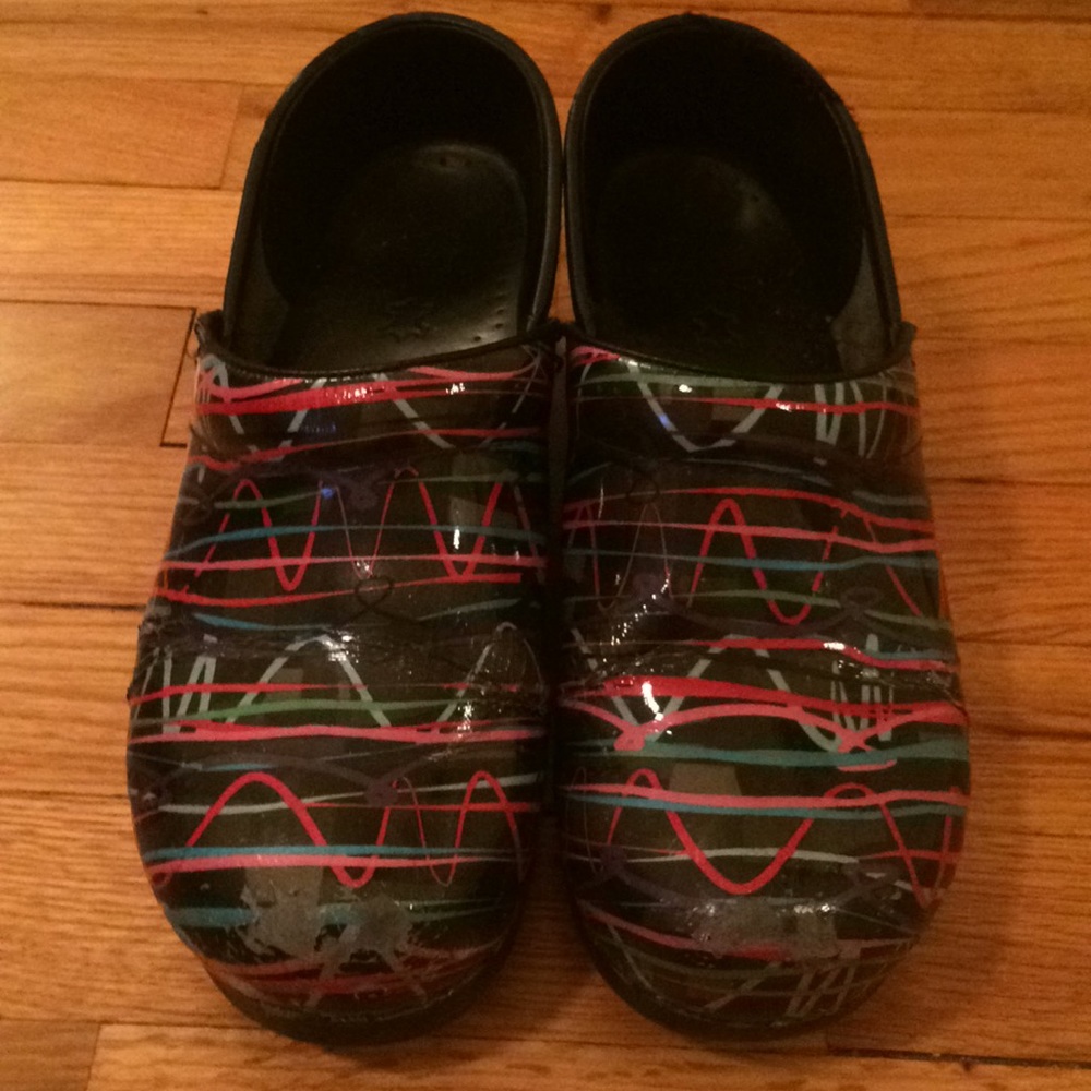 Dansko colorful clogs!